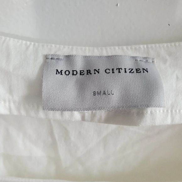 NWOT Modern Citizen White Long Ruffle Dress Size S - Picture 2 of 4